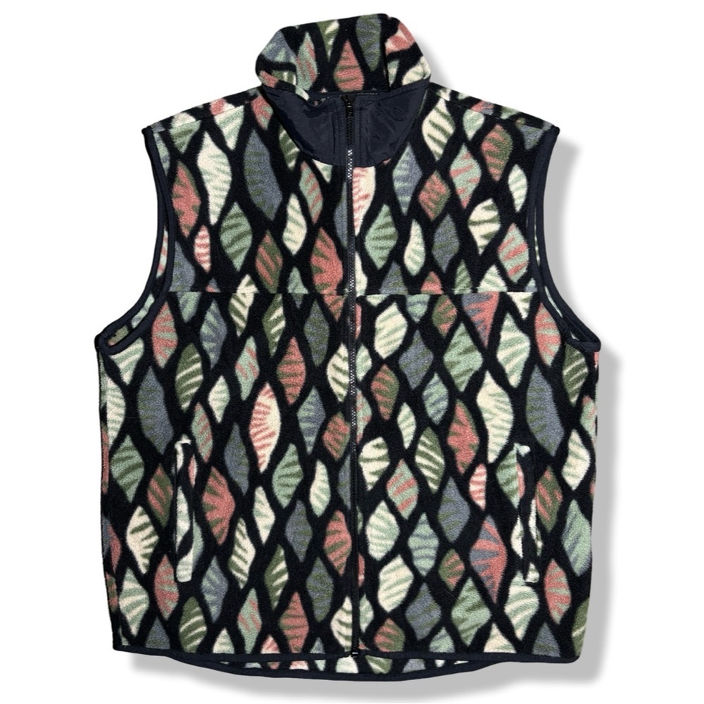 Vintage 90s Pattern Fleece Vest